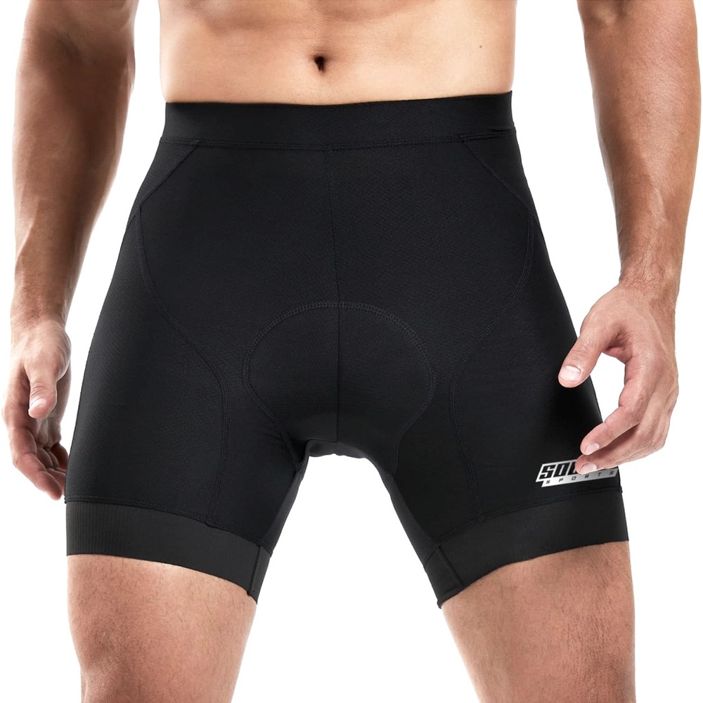 NWT Souke Sports 4D Padded MTB Liner Cycling Shorts w/Anti-Slip Leg Grip, Sz XL